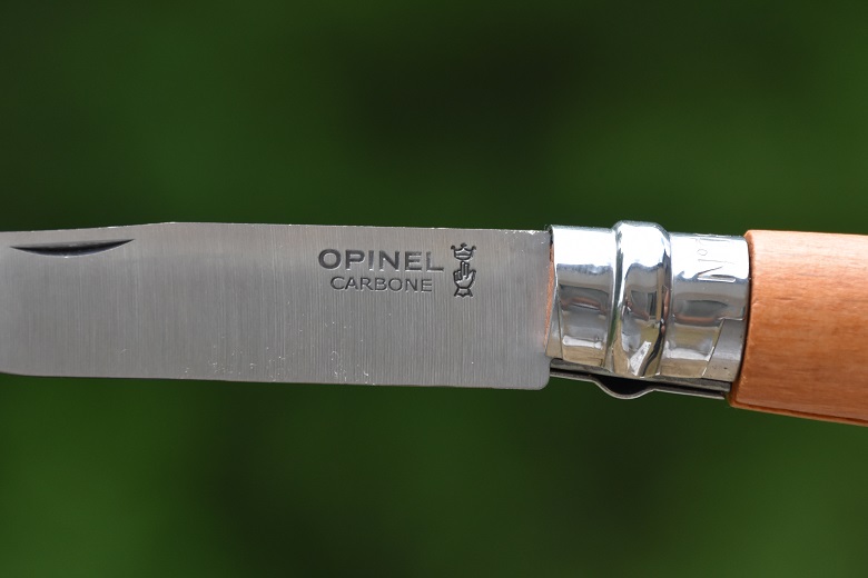 入荷予定 OPINEL オピネル カーボンスチール ナイフ レザーケース カッティングボードセット #7 8.0cm